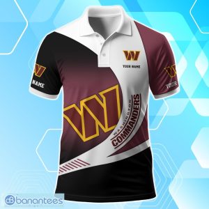 Washington Commanders Polo Shirt Custom Name Sport 3D Clothings For Fans Product Photo 2