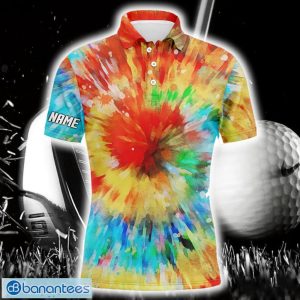 Custom Name Colorfull Watercolor All Over Print Polo Shirt For Men And Women Product Photo 1
