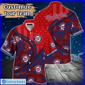 Custom Name or Team Name MLB Washington Nationals Hawaiian Shirt 2024 Product Photo 1