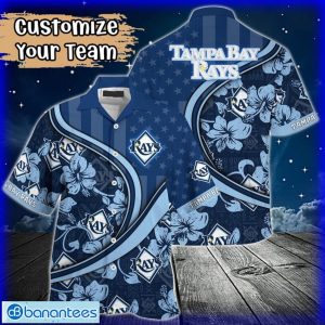 Custom Name or Team Name MLB Tampa Bay Rays Hawaiian Shirt 2024 Product Photo 1