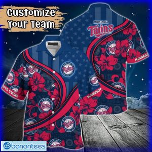 Custom Name or Team Name MLB Minnesota Twins Hawaiian Shirt 2024 Product Photo 1