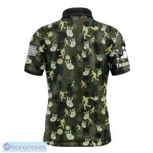 Custom Name Men Bowling Polo Shirt Camo Balls And Pins Team Polo Shirt For Men And Women Product Photo 3
