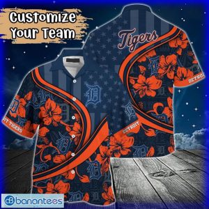 Custom Name or Team Name MLB Detroit Tigers Hawaiian Shirt 2024 Product Photo 1