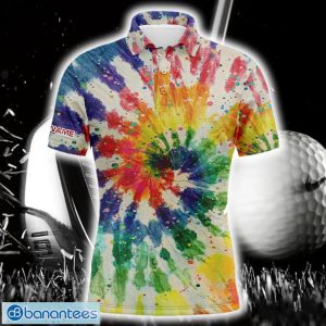 Custom Name Watercolor Tie Dye All Over Print Polo Shirt For Men And Women Product Photo 1