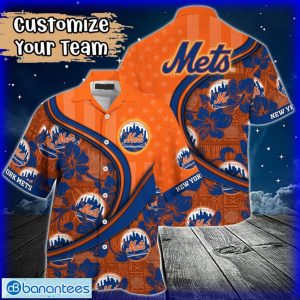 Custom Name or Team Name MLB New York Mets Hawaiian Shirt 2024 Product Photo 1