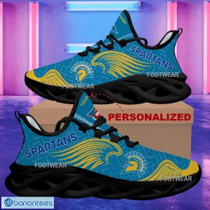 Custom Name NCAA San Jose State Spartans New Wings Arrow Pattern Max Soul Shoes Fans Chunky Sneakers Gift - NCAA San Jose State Spartans New Wings Arrow Pattern Max Soul Shoes Photo 2