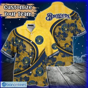 Custom Name or Team Name MLB Milwaukee Brewers Hawaiian Shirt 2024 Product Photo 1