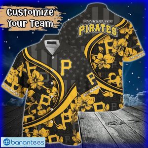 Custom Name or Team Name MLB Pittsburgh Pirates Hawaiian Shirt 2024 Product Photo 1