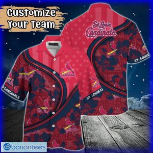 Custom Name or Team Name MLB St. Louis Cardinals Hawaiian Shirt 2024 Product Photo 1