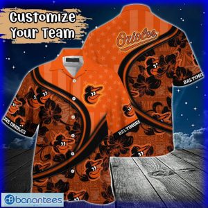 Custom Name or Team Name MLB Baltimore Orioles Hawaiian Shirt 2024 Product Photo 1