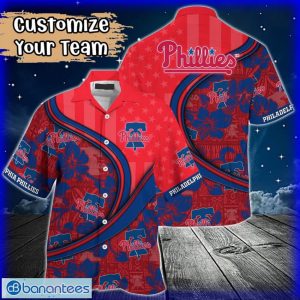 Custom Name or Team Name MLB Philadelphia Phillies Hawaiian Shirt 2024 Product Photo 1