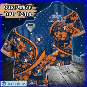 Custom Name or Team Name MLB Houston Astros Hawaiian Shirt 2024 Product Photo 1