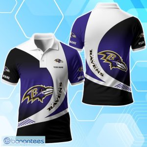 Baltimore Ravens Polo Shirt Custom Name Sport 3D Clothings For Fans Product Photo 1