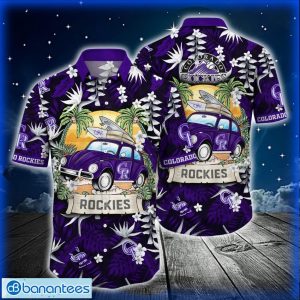 MLB Colorado Rockies Hawaiian Shirt Car And Summer Heatwave Shirt For Fans Product Photo 1