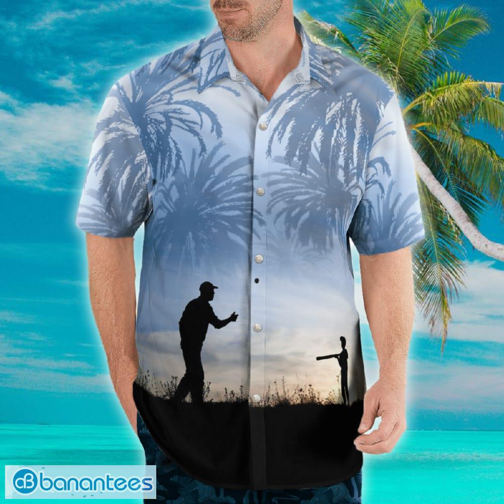 Baseball Father and Son Hawaiian Shirt Vacation Gift Beach - Banantees