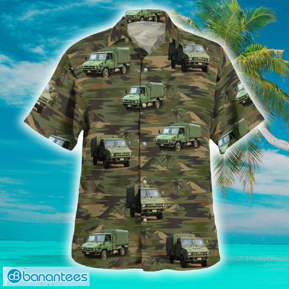 canadian army lsvw military truck hawaiian shirt image Canadian Army LSVW Military Truck Hawaiian Shirt - Canadian Army LSVW Military Truck Hawaiian Shirt_2