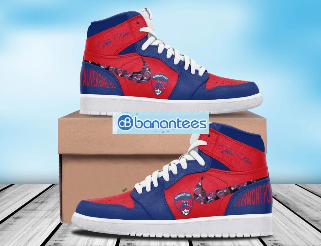 Clermont Foot Auvergne 63 Ligue 1 Air Jodan 1 High Top Sneaker Product Photo 1