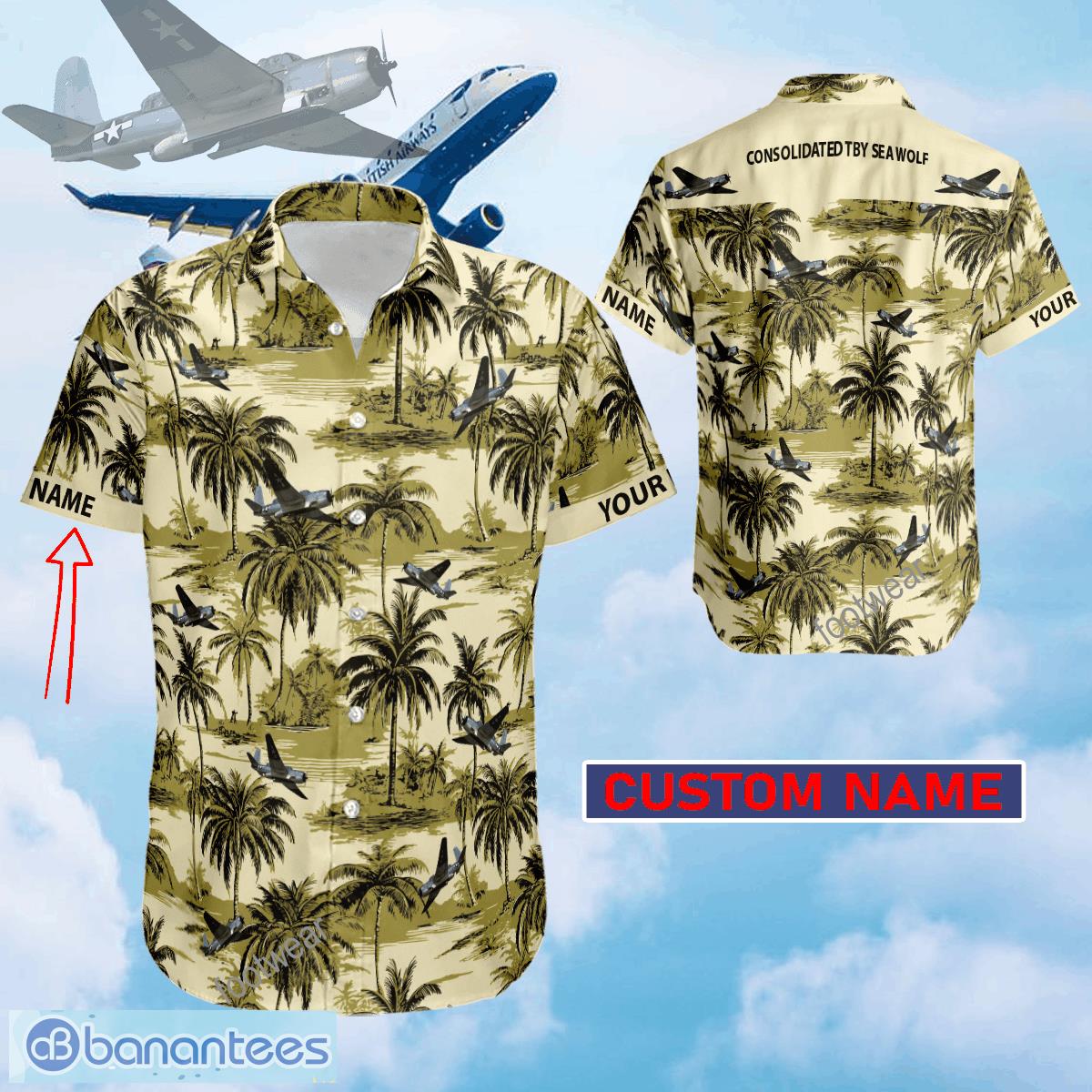 consolidated tby sea wolf aircraft palms tree coconut hawaiian shirt gift for men women custom name image Consolidated TBY Sea Wolf Aircraft Palms Tree Coconut Hawaiian Shirt Gift For Men Women Custom Name - Consolidated TBY Sea Wolf Aircraft Palms Tree Coconut Hawaiian Shirt Gift For Men Women Custom Name