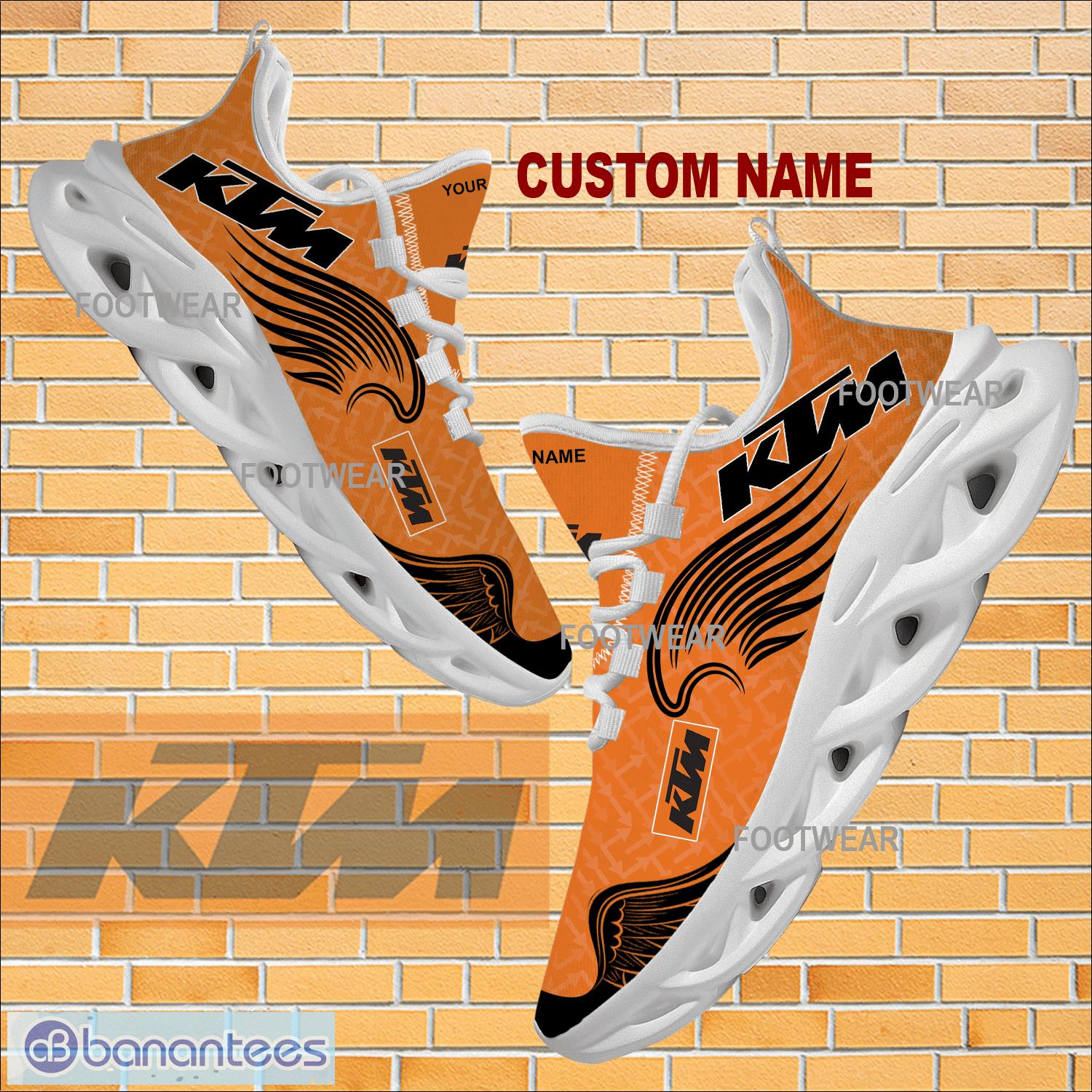 Custom Name Motorcycle KTM New Wings Design Arrow Max Soul Shoes Chunky ...