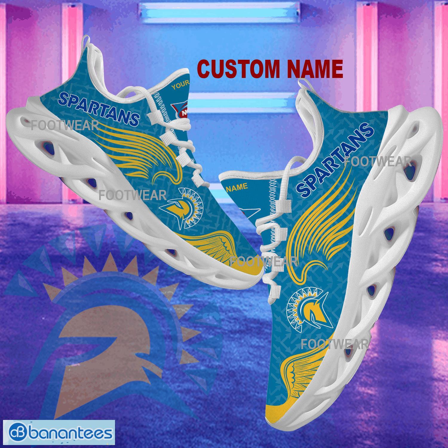 Custom Name NCAA San Jose State Spartans New Wings Arrow Pattern Max Soul Shoes Fans Chunky Sneakers Gift - NCAA San Jose State Spartans New Wings Arrow Pattern Max Soul Shoes Photo 1