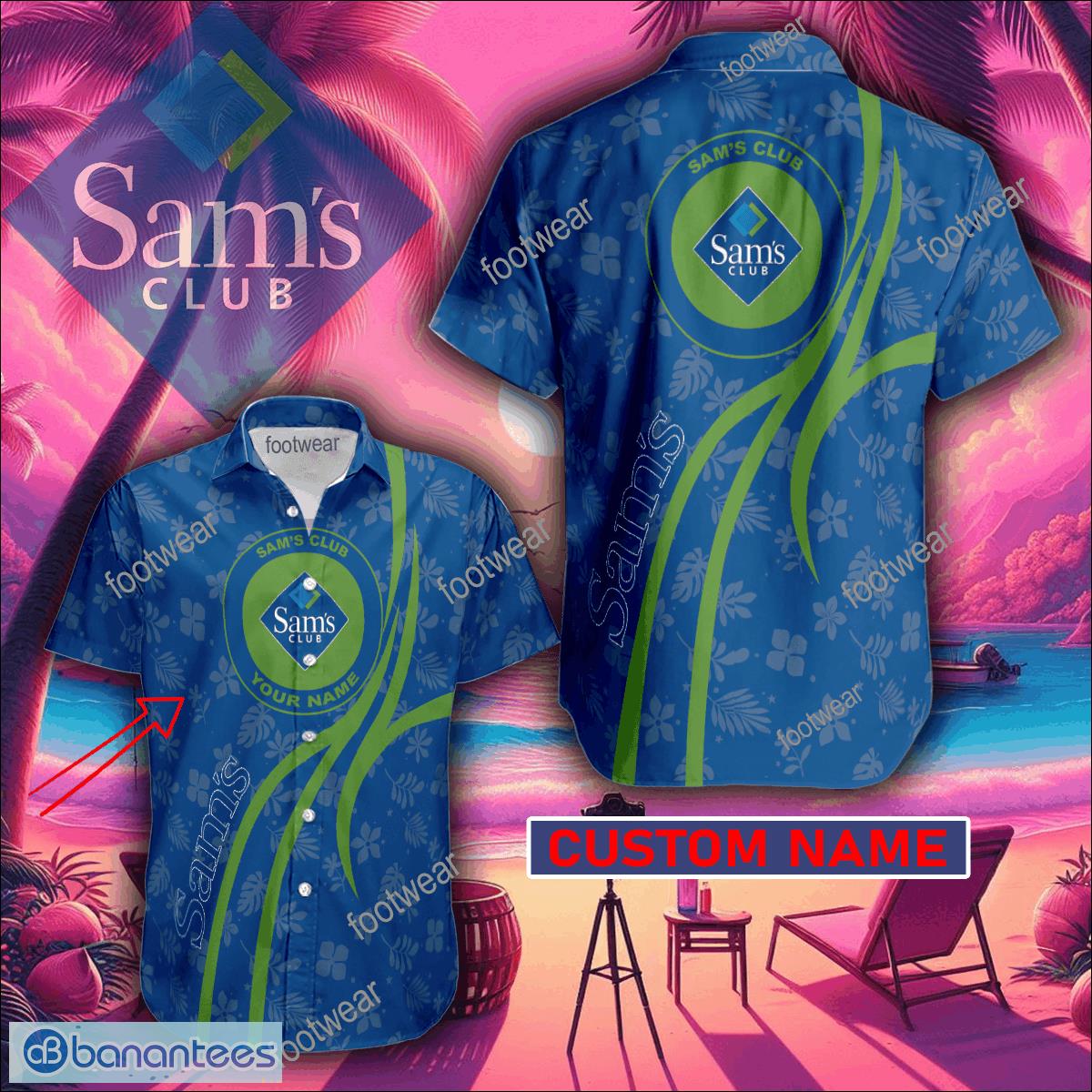 Custom Name Sam s Club Hawaiian Shirt New Logo Brand For Men Women