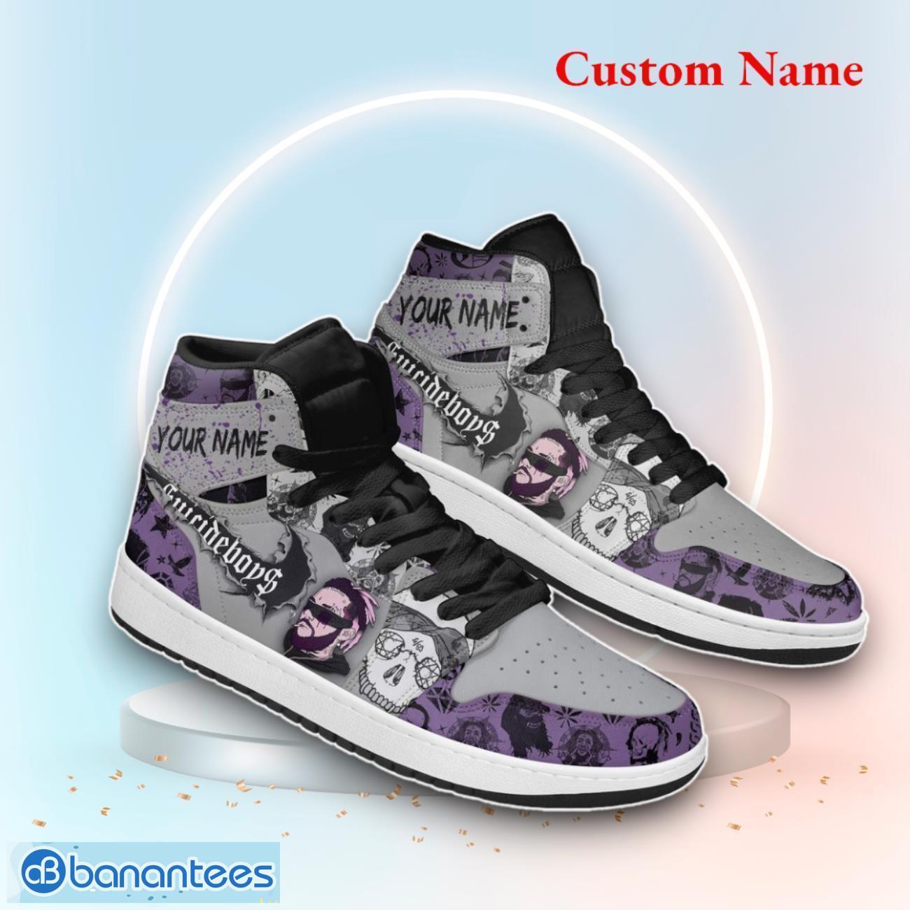 custom name suicideboys air jordan high top shoes for men women 1 image Custom Name Suicideboys Air Jordan High Top Shoes For Men Women Product Photo 2