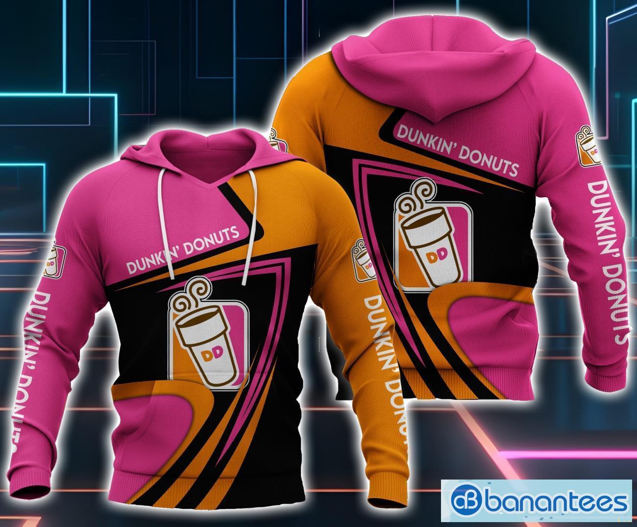 DUNKIN' DONUTS All Over Printed 3D Hoodie Zip Hoodie Unisex For