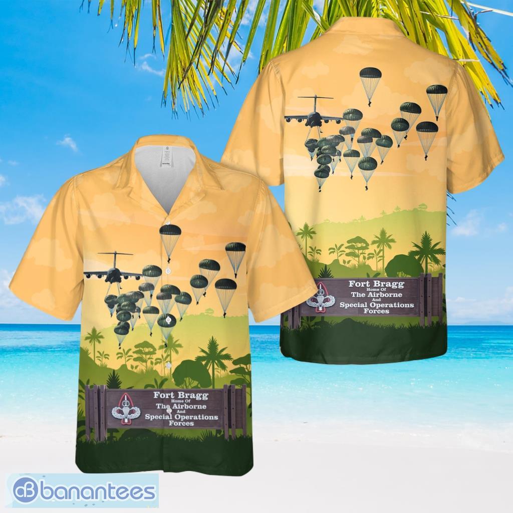 Fort Bragg Home Of The Airborne And Special Operations Forces Hawaiian Shirt Trend Fashionable Sunny Days Product Photo 1