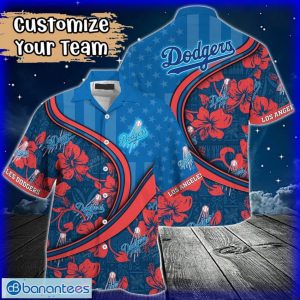 Custom Name or Team Name MLB Los Angeles Dodgers Hawaiian Shirt 2024 Product Photo 1