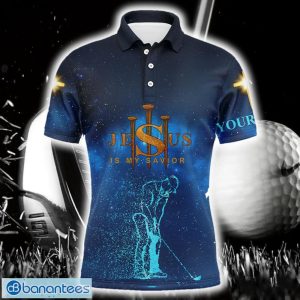 Custom Name Jesus Is My Savior Easter Golf Wear For Men Product Photo 1