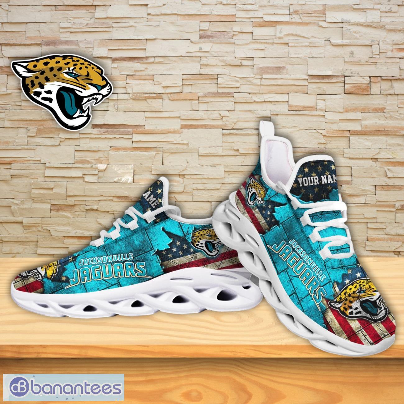 NFL Jacksonville Jaguars Custom Name Number Fishing With Flag Of