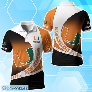 Miami Hurricanes Polo Shirt Custom Name Sport Gifts For Fans Product Photo 1