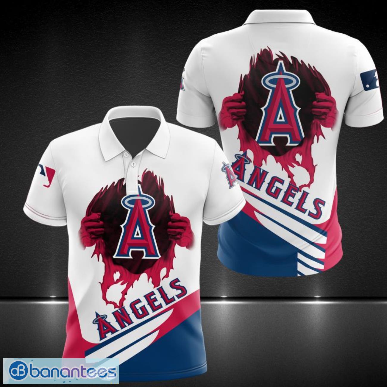 Los Angeles Angels 3D Polo Shirt Men Gif Father's Day Gift Product Photo 1