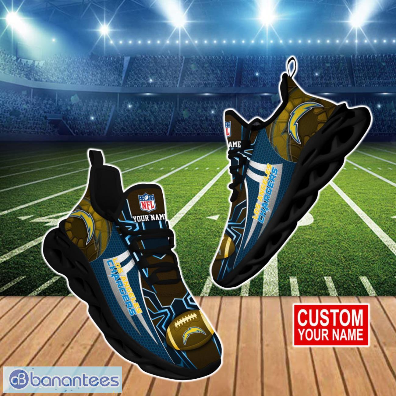 Los Angeles Chargers NFL Clunky Max Soul Shoes Custom Name Gift For True Fans Product Photo 1