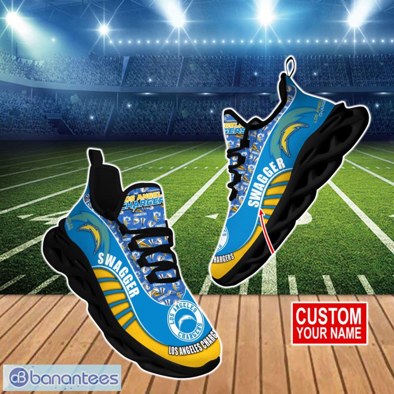 Los Angeles Chargers NFL Clunky Max Soul Shoes Custom Name Special Gift For Men And Women Fans Product Photo 1