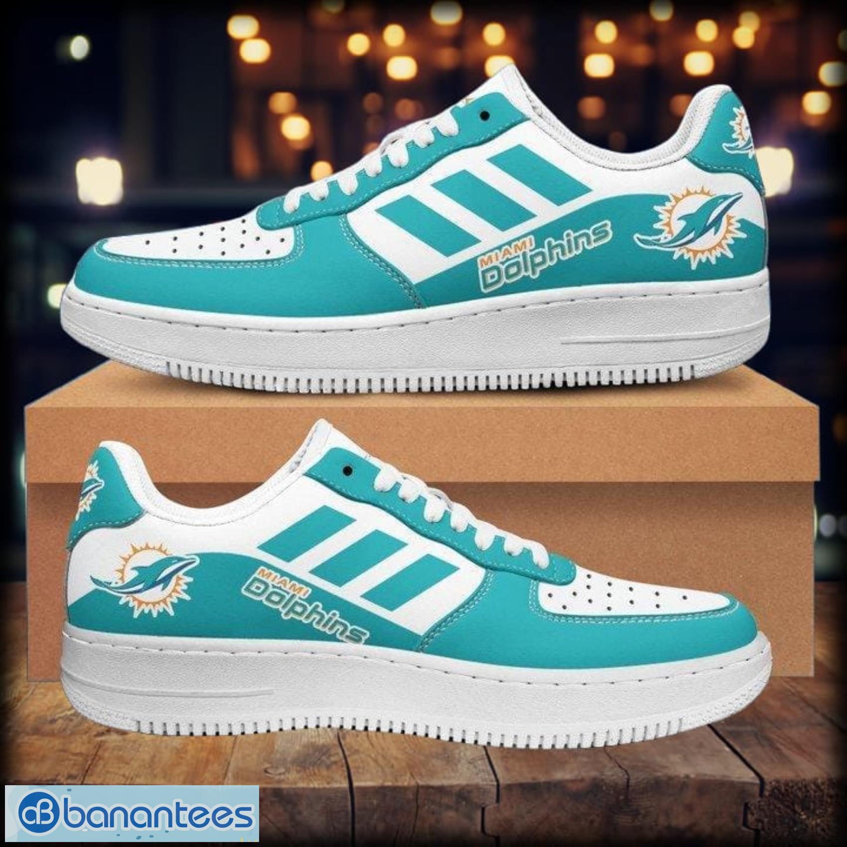 miami dolphins sport shoes air force 1 sneaker for men and women 1 image Miami Dolphins Sport Shoes Air Force 1 Sneaker For Men And Women Product Photo 2