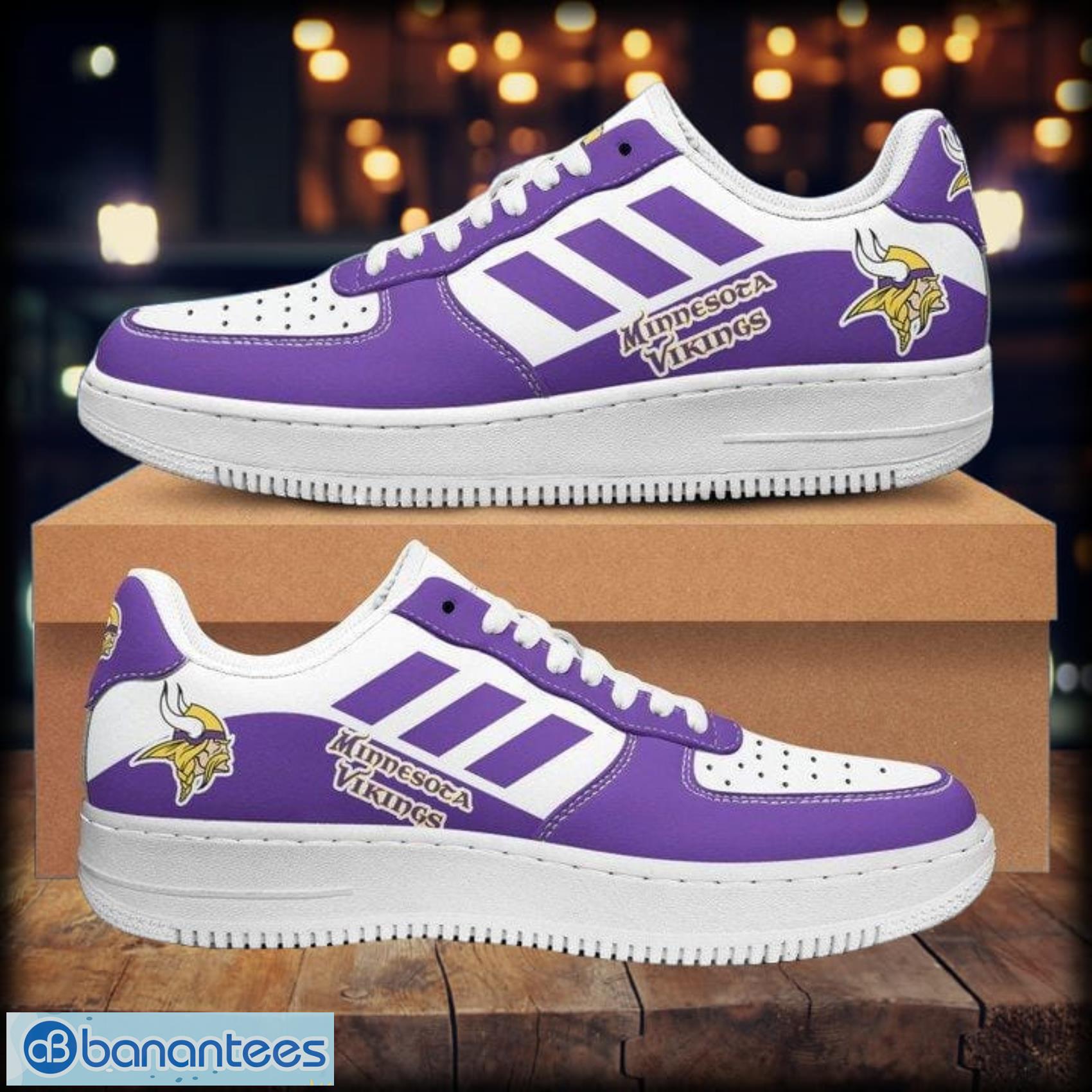 minnesota vikings sport shoes air force 1 sneaker for men and women 1 image Minnesota Vikings Sport Shoes Air Force 1 Sneaker For Men And Women Product Photo 2