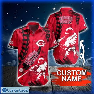 Custom Name 2024 MLB Cincinnati Reds Hawaiian Shirt Summer Symphony For Fans Product Photo 1