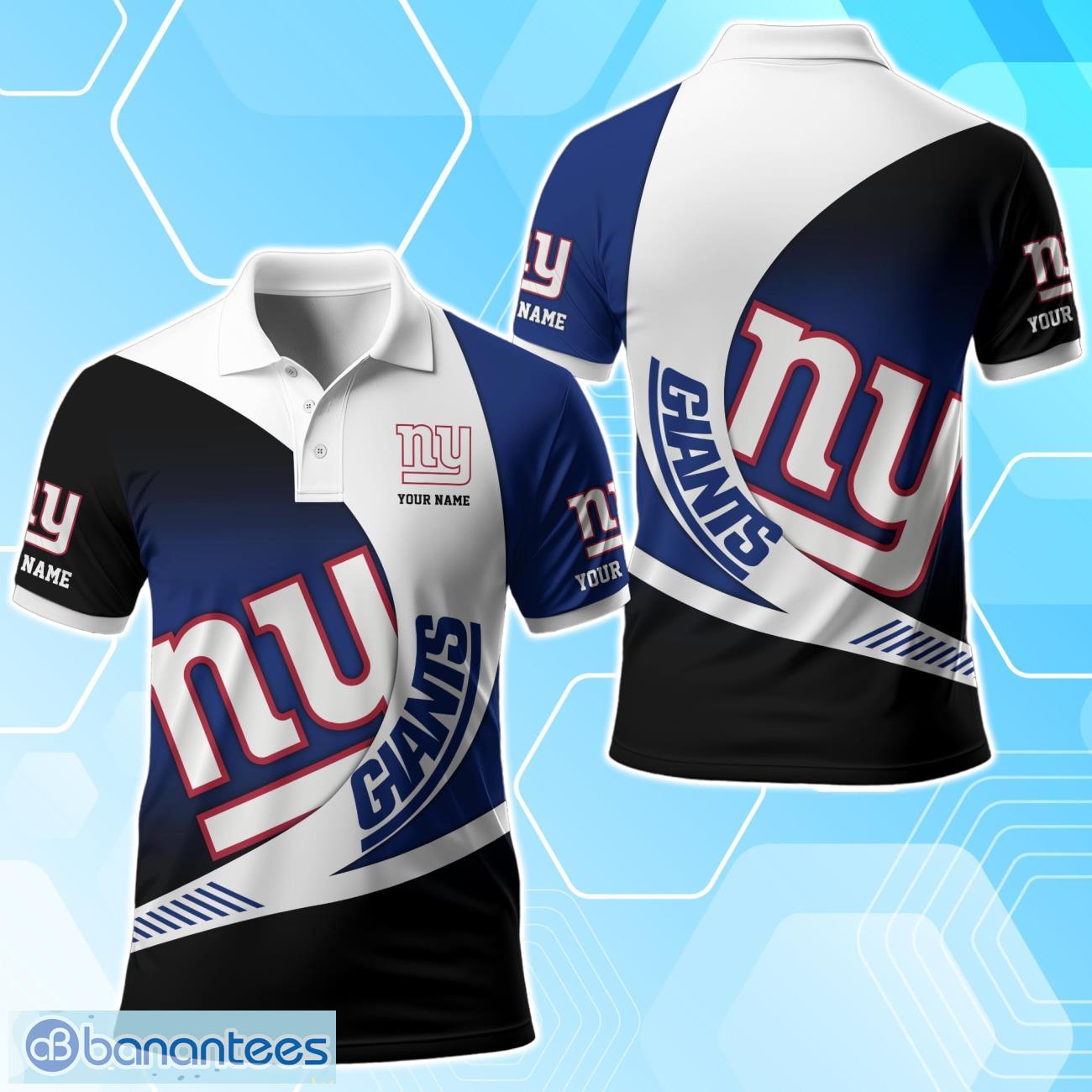 New York Giants Polo Shirt Custom Name Sport 3D Clothings For Fans Product Photo 1