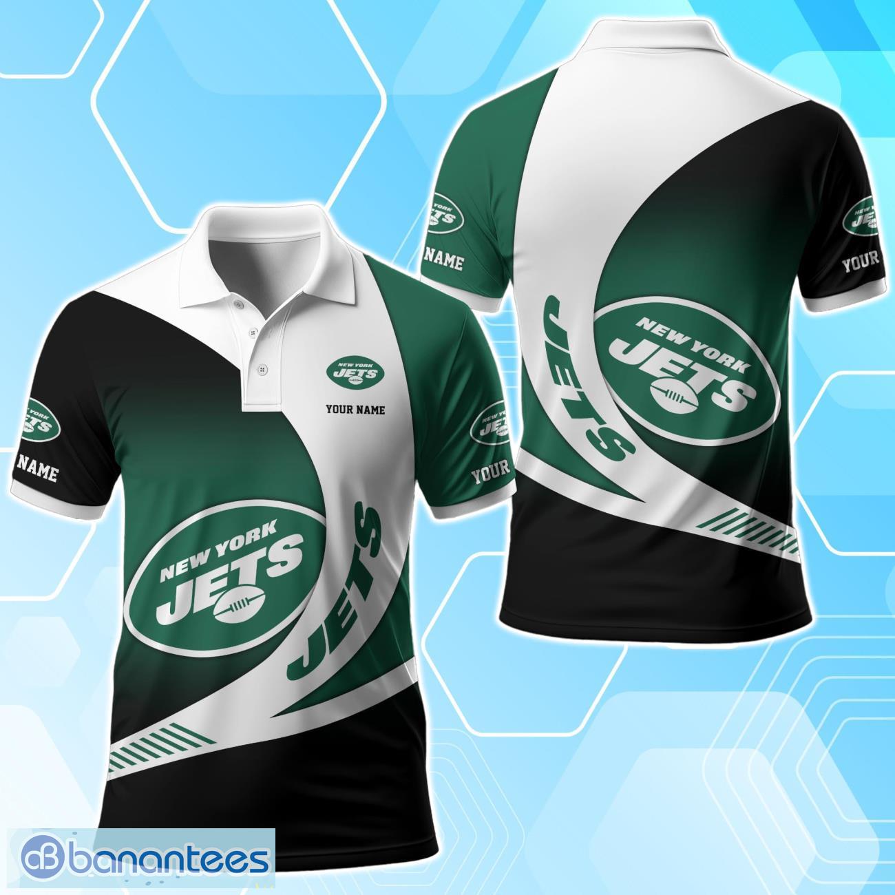 New York Jets Polo Shirt Custom Name Sport 3D Clothings For Fans Product Photo 1