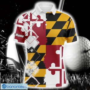 Custom Name Maryland Flag Patriot Custom Name Golf Polo Shirt For Men And Women Product Photo 1
