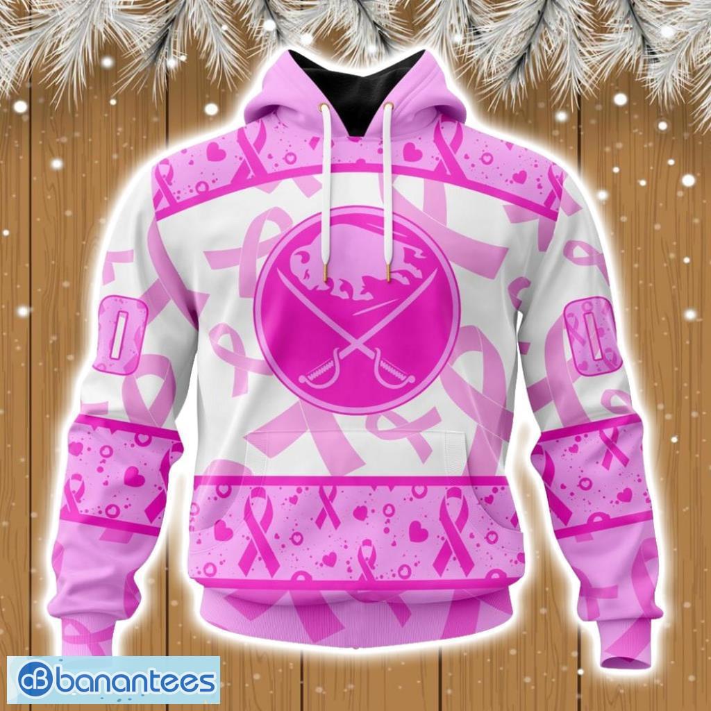 Nhl Buffalo Sabres Pink October Breast Cancer Awareness Month Hoodie 3D All Over Print Product Photo 1