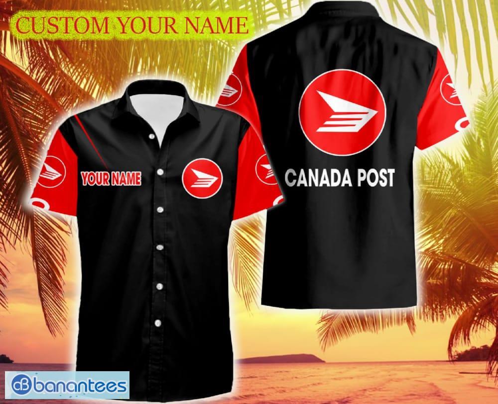 PERSONALIZED Canada Post Logo Brand Palm Hawaiian Shirt For Men