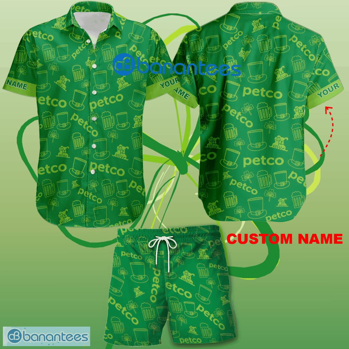 Petco Hawaiian Shirt And Short Set St.Patrick Day Holidays Custom Name - Petco Hawaiian Shirt And Short Set St.Patrick Day Holidays Custom Name
