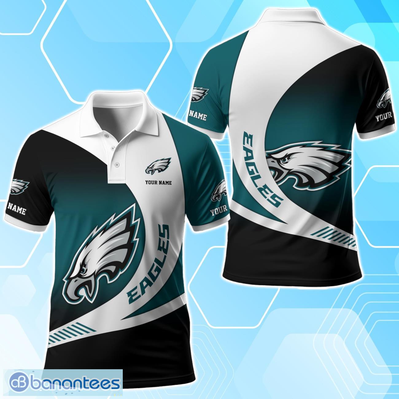 Philadelphia Eagles Polo Shirt Custom Name Sport 3D Clothings For Fans Product Photo 1