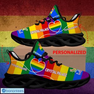 Rainbow LGBT Love EPL Crystal Palace Max Soul Shoes Personalized Gift For LGBT Sports Sneakers - Rainbow LGBT Love EPL Crystal Palace Max Soul Shoes Personalized Photo 2