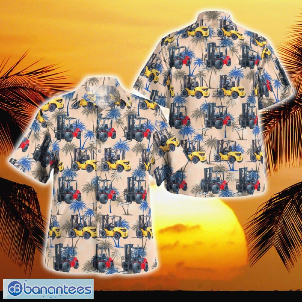 Rough Terrain Forklift Hawaiian Shirt Banantees