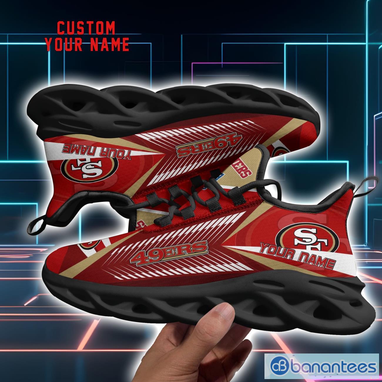 San Francisco 49ers NFL Personalized Shoes Max Soul Sneakers New Sport Gift Product Photo 1