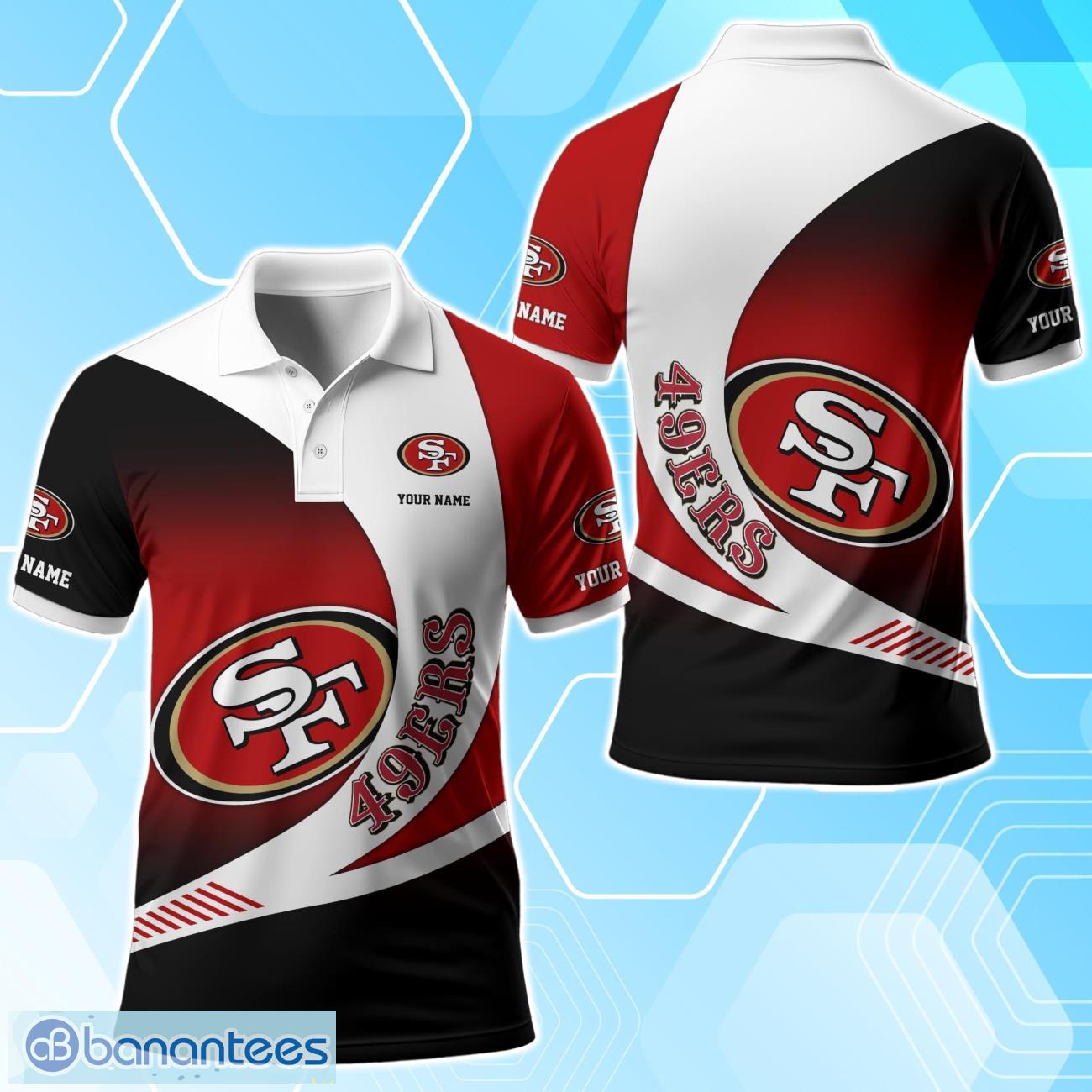 San Francisco 49ers Polo Shirt Custom Name Sport 3D Clothings For Fans Product Photo 1