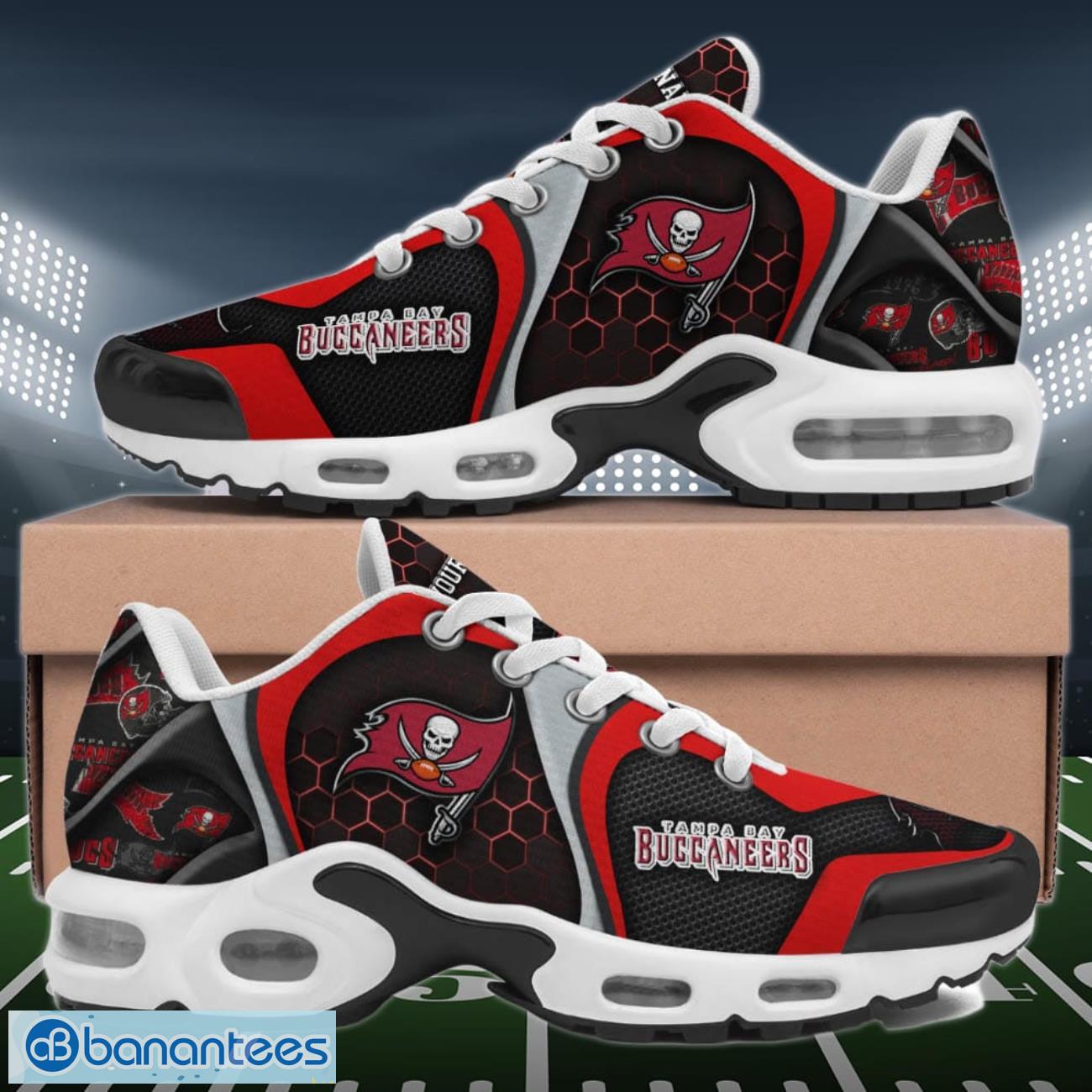Tampa Bay Buccaneers Air Cushion Sports Shoes Custom Name Gifts For Football Fan Product Photo 1